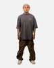 Saint Morta Baptista Mock Neck T-Shirt Washed Charcoal