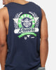 Bleacher Athletic Canberra Raiders NRL Adult Muscle T-Shirt Navy
