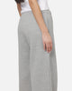 Nike Women's Studio Fleece Medium Weight Mid-Rise Wide-Leg Pants Dark Grey Heather