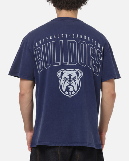 Bleacher Athletic Canterbury Bulldogs NRL Attrition Washed T-Shirt Blue