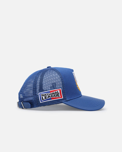 Pro Standard Los Angeles Dodgers Fast Lane Logo Wool Trucker Strapback Blue