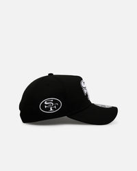 New Era San Francisco 49ers 'Black And White' 9FORTY A-Frame Snapback Black/White