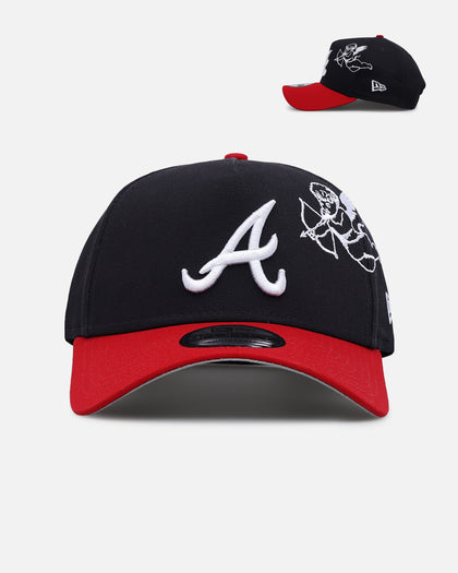 New Era Atlanta Braves 'Cherub Official Team Color' 9FORTY A-Frame Snapback Navy/Red