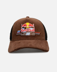 New Era x Red Bull Racing F1 'Distressed Cord' 9FORTY A-Frame Trucker Snapback