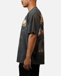 73Studio Marvel Sinister Six Sandman Heavyweight T-Shirt Black Wash