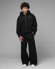 Loiter Ultra Hybrid Zip Hoodie Black Stealth