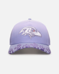 New Era Baltimore Ravens 'Sundyed Flames' 9FORTY A-Frame Snapback Lavender