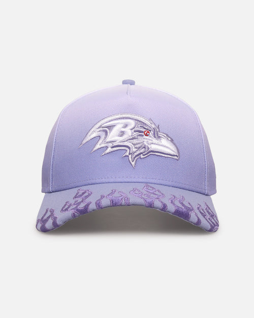 New Era Baltimore Ravens 'Sundyed Flames' 9FORTY A-Frame Snapback Lavender