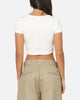 Von Dutch Women's Cropped T-Shirt White
