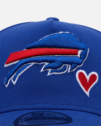 New Era Buffalo Bills 'Team Color Hearts' 9FORTY A-Frame Snapback Official Team Color