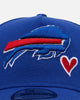 New Era Buffalo Bills 'Team Color Hearts' 9FORTY A-Frame Snapback Official Team Color