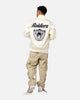 Pro Standard Las Vegas Raiders Pinstripe Satin Jacket Eggshell/Yellow