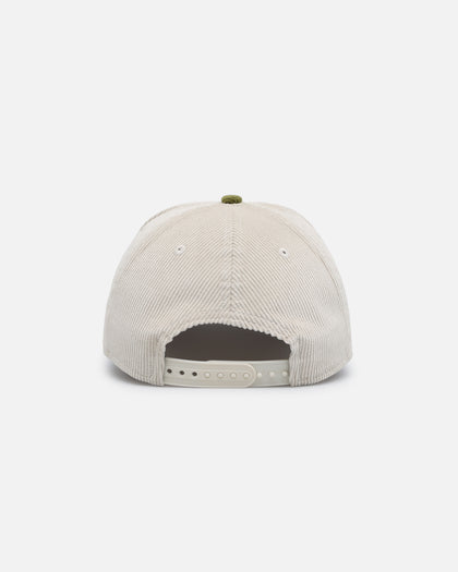 New Era Seattle Mariners 'Dusty Olive Corduroy' Golfer Pre-Curved Snapback Green Med