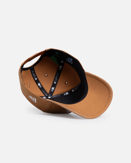 New Era Cronulla Sutherland Sharks 'NRL 2026' 9FORTY A-Frame Snapback Med Beige