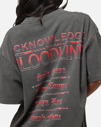 Culture Kings X WWE The Bloodline Heavyweight T-Shirt Black Wash