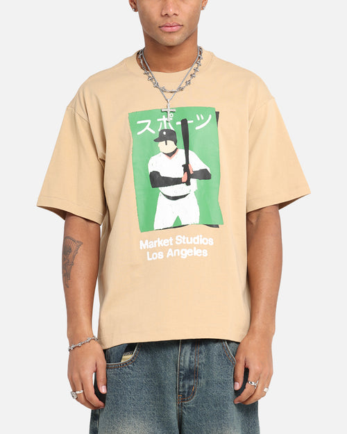 Market Illustrated Baseball T-Shirt Oatmilk