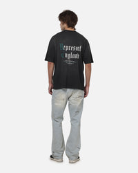 Represent Private Members T-Shirt Stained Black