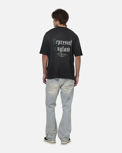 Represent Private Members T-Shirt Stained Black