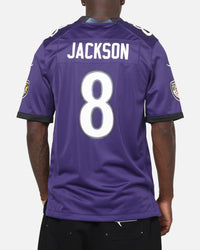 Nike Baltimore Ravens Lamar Jackson #8 Home Game NFL Jersey New Orchid