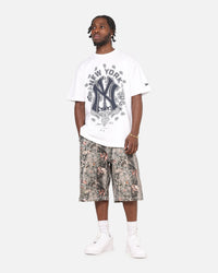 New Era New York Yankees Paisley Oversized T-Shirt White