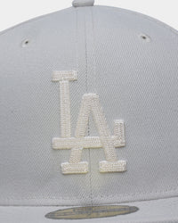 New Era Los Angeles Dodgers 'Chain Stitch' 59FIFTY Fitted Stone
