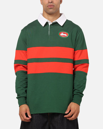 Bleacher Athletic South Sydney Rabbitohs NRL Legacy Rugby Polo Shirt Green