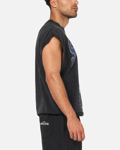 Saint Morta Divine League Cut Off Sweater Washed Black