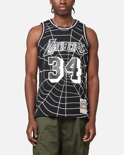 Mitchell & Ness Los Angeles Lakers Shaquille O'Neal 'Glow Web' Jersey Black