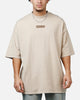 Saint Morta Pray For Me Mock Neck T-Shirt Stone