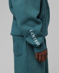 Loiter Hybrid Premium Hoodie Teal