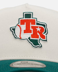 New Era Texas Rangers 'Citrus' 9FORTY A-Frame Snapback Chrome/Green/Orange