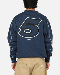 Carre International Star Crewneck Navy