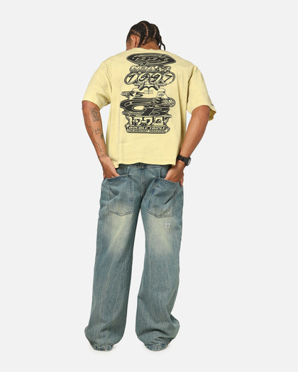 Mitchell & Ness Chicago Bulls Worldwide T-Shirt Chartruese
