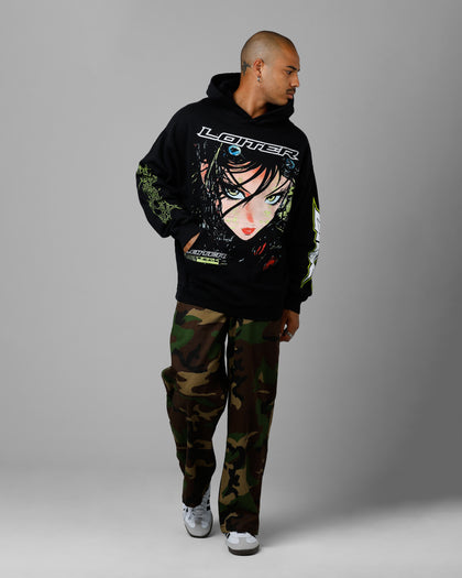 Loiter Project Dark Premium Hoodie Black