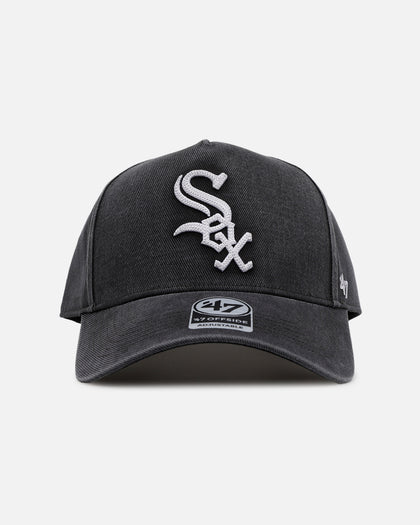 47 Brand Chicago White Sox 'Washed Black' Offside DT Snapback Washed Black