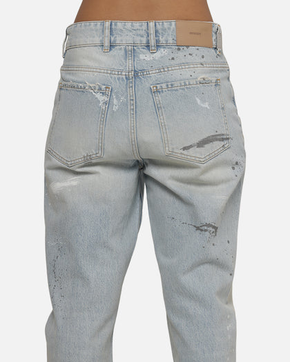 Represent Painted Denim Jeans Coastal Blue