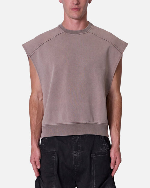 MNML Sleeveless Rag Shirt Washed Brown