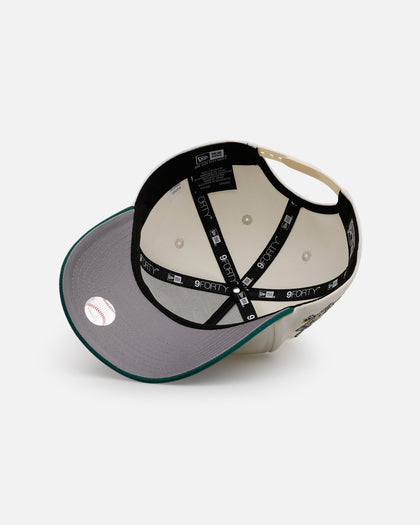 New Era Milwaukee Brewers 'Team Color Visor' 9FORTY A-Frame Snapback Chrome/Official Team Color