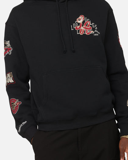 Mitchell & Ness LA Lakers First Team Gold Hoodie Faded Black
