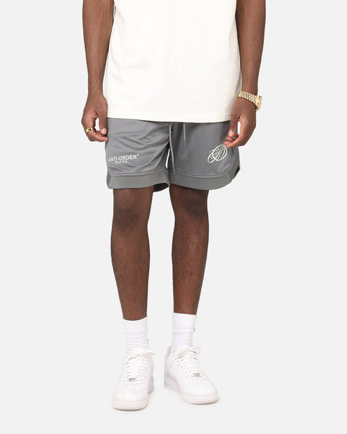 The Anti Order Track Club Basketball Shorts Dark Grey/Grey