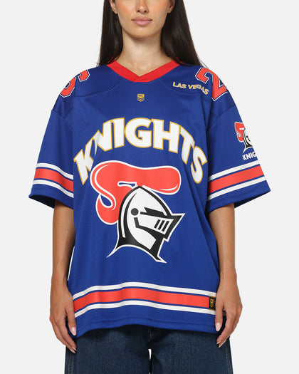 Bleacher Athletic Newcastle Knights NRL Vegas Round 2026 Jersey Blue