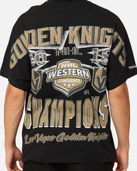 Mitchell & Ness Vegas Golden Knights Conference Champs T-Shirt Faded Black