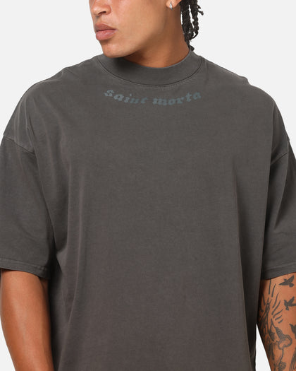 Saint Morta Fade Away Boxy T-Shirt Black Wash