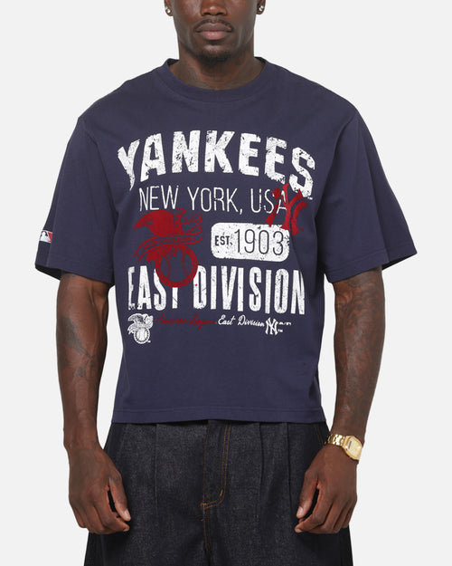 Majestic Athletic New York Yankees American League Crop T-Shirt Indigo