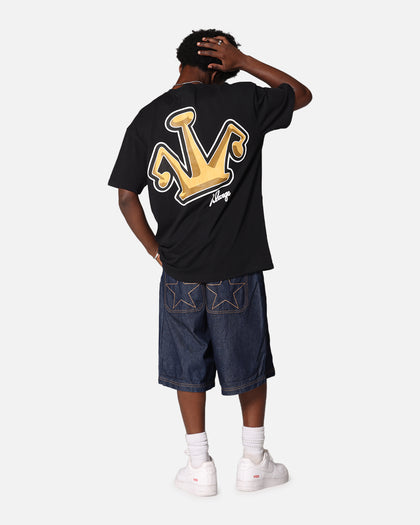 X-Large Folded Crown T-Shirt Solid Black