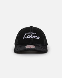 Mitchell & Ness Los Angeles Lakers Script Origin Snapback Black