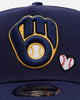 New Era Milwaukee Brewers 'Baseball Hearts' 9FORTY A-Frame Snapback Official Team Color