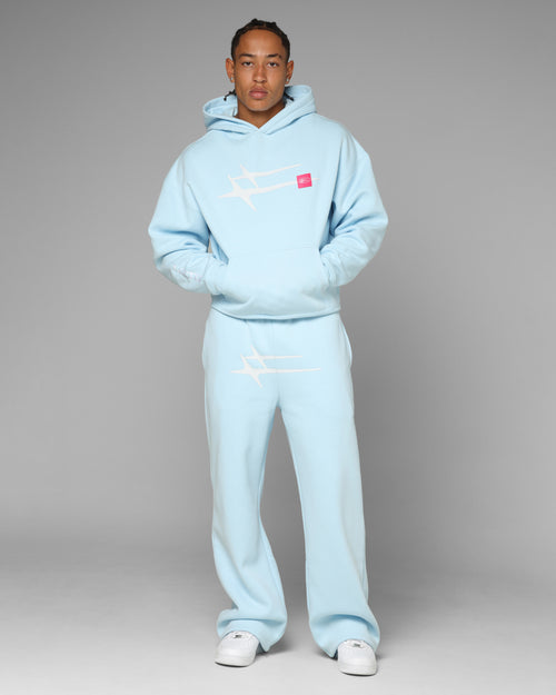 Loiter Hybrid Hoodie Light Blue