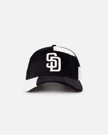 New Era San Diego Padres 'Patchwork Corduroy' 9FORTY A-Frame Snapback Black/Cream
