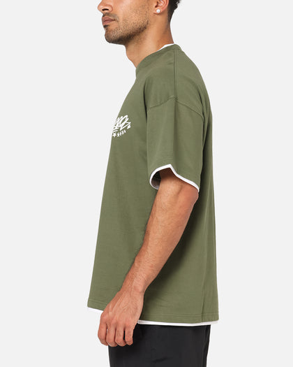 Carre Motion Layered T-Shirt Green/White